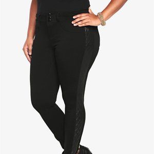 Quilted Panel Ponte Jegging Pant - 2